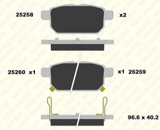 FREN BALATASI ARKA SUZUKI SUZUKI BALENO SWIFT IV V SX4 II S-CROSS VITARA III 25258 143 05 MSH KD13 2525814305MSHKD13