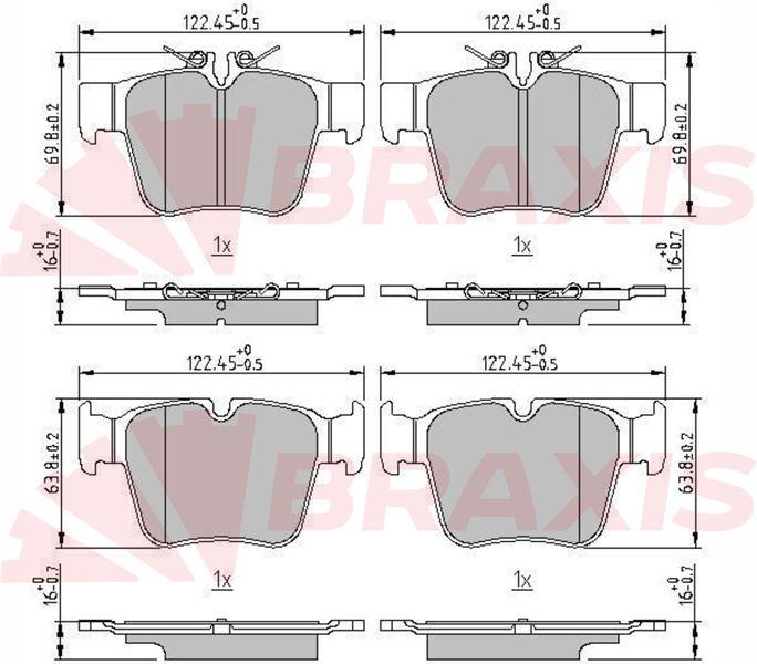 FREN BALATASI ARKA X253 15>19 W205 15>18 S205 15>18 C253 16>19