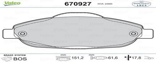 FREN BALATASI ÖN 308 1.4 1.6 HDI 2.0 HDI 07> 308 SW 07> 308 CC 1.6 1.6 HDI 09>13 3008 13>