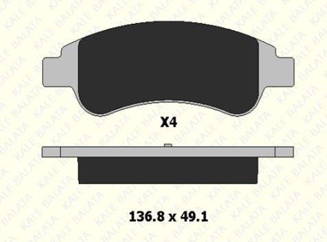 FREN BALATASI ÖN CITROEN BERLINGO PANELVAN/VAN C2 C3 II C4 C-ELYSEE II XSARA PICASSO 24101 190 24 ANS KD13 2410119024ANSKD13