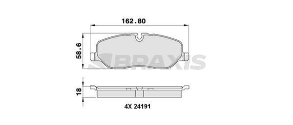 FREN BALATASI ON DISCOVERY 3 L319 04>09 DISCOVERY 4 L319 09>18 RANGE ROVER 3 L322 02>12