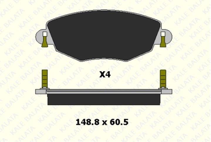 FREN BALATASI ÖN FORD MONDEO III 1.8 16V 2.0 16V 2.2 TDCİ 2.5 V6 3.0 V6 23279 185 14 ANS KD13