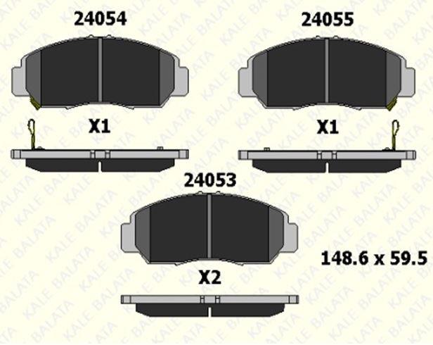 FREN BALATASI ÖN HONDA ACCORD VII CIVIC VII FR-V 24053 170 05 ANS KD13 2405317005ANSKD13