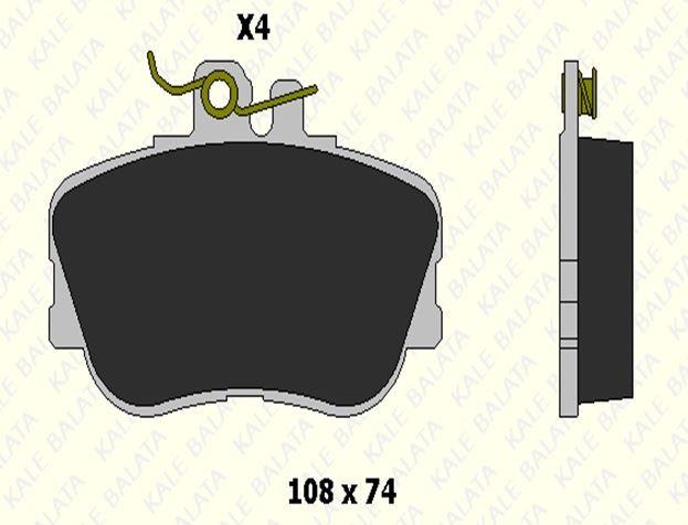 FREN BALATASI ÖN MERCEDES C SERI (W202) SW (S202) 21439 203 24 ANS KD11