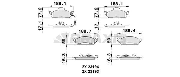 FREN BALATASI ON ML-CLASS W163 98>05