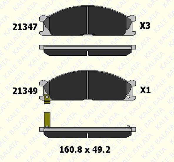 FREN BALATASI ÖN NISSAN ELGRAND HOMY III IV NP 300 NAVARA PATHFINDER PICK UP TERRANO I URVAN VANETTE 21347 170 05 ANS KD20