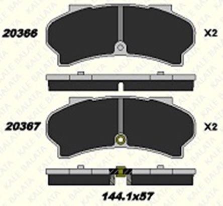 FREN BALATASI ÖN PEUGEOT J7 - J9 20366 150 05 ANS KD13