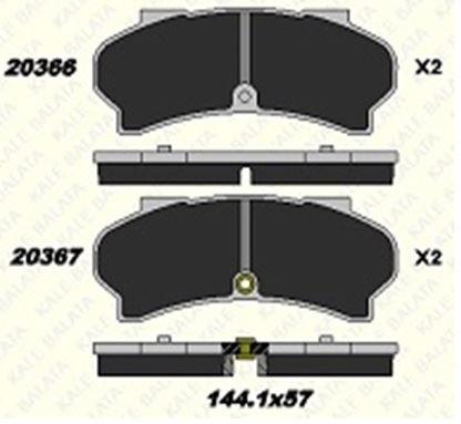 FREN BALATASI ÖN PEUGEOT J7 - J9 20366 180 05 ANS KD13