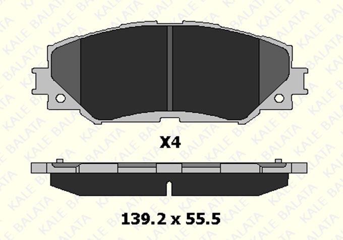 FREN BALATASI ÖN TOYOTA AURIS COROLLA RAV4 III IV URBAN VERSO YARIS 24336 175 04 ANS KD13 2433617504ANSKD13