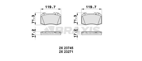 FREN BALATASI ON W203 02>07 S203 02>07 C209 02>09 C219 04>10 W211 02>08 W220 98>05