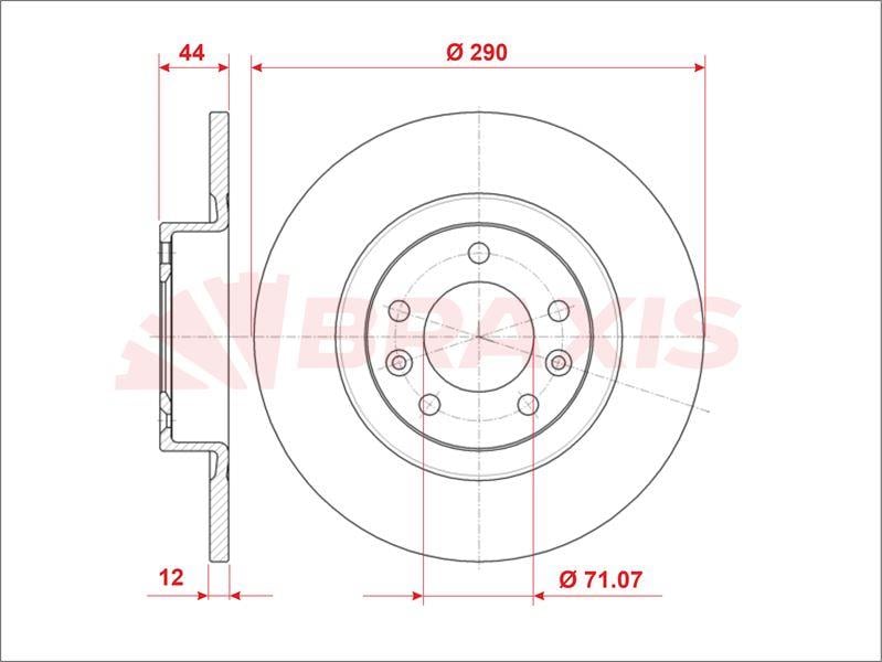 FREN DISKI ARKA 508 10> DUZ 289.7mm
