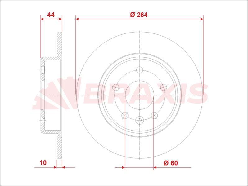 FREN DISKI ARKA ASTRA K 15 > 264mm