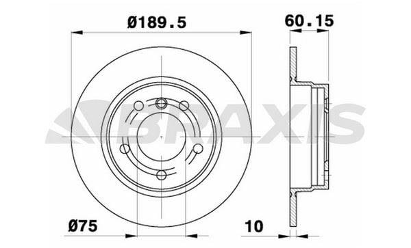 FREN DISKI ARKA BMW E36 91>98 E46 97>05