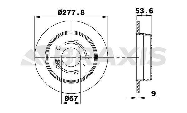 FREN DISKI ARKA W202 95>00 W203 00>07 CL203 04>08 W210 96>02 C208 97>02 W124 93>95