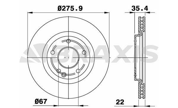 FREN DISKI ON A-CLASS W168 01>04