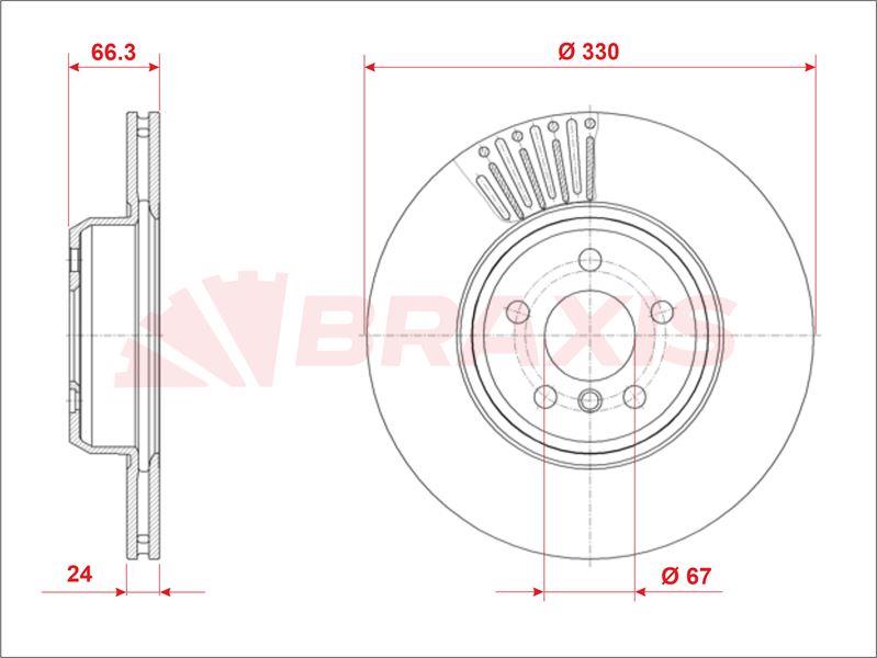 FREN DISKI ON BMW G30 G31 F90 16> X3 G01 F97)17> X4 G02 F98 18> 
