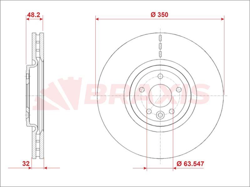FREN DISKI ON F-PACE (X761) XE (X760) XF (X260) 15>18