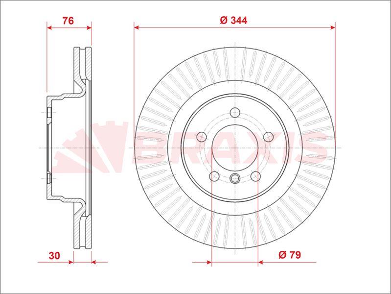 FREN DISKI ON RANGE ROVER 02-09 4.4 BENZIN