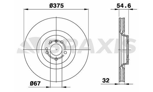 FREN DISKI ON X164 06>12 W164 07>11 W251 07>14