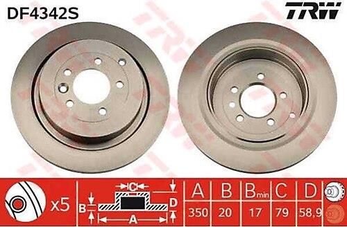 FREN DİSKİ (TEK) ARKA LANDROVERDISCOVERY4.404 3.0TD5.0V809 RANGEROVERSPORT4.24.45.005