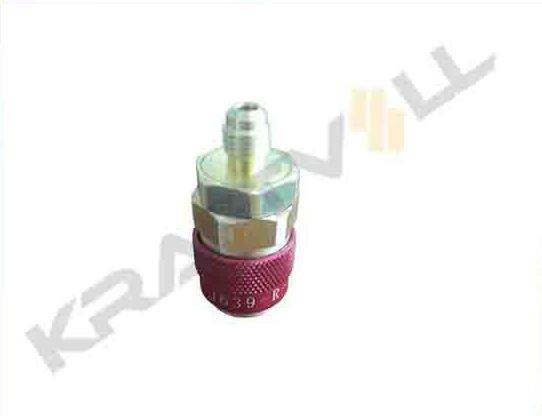 GAZ BASMA VANASI DÜZ TIP (HP QUICK COUPLER) YUKSEK BASINC R1234yf  M1/4 SAE