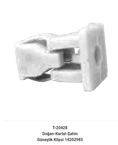 GÜNESLIK KLİPSİ BEYAZ M131 DKS