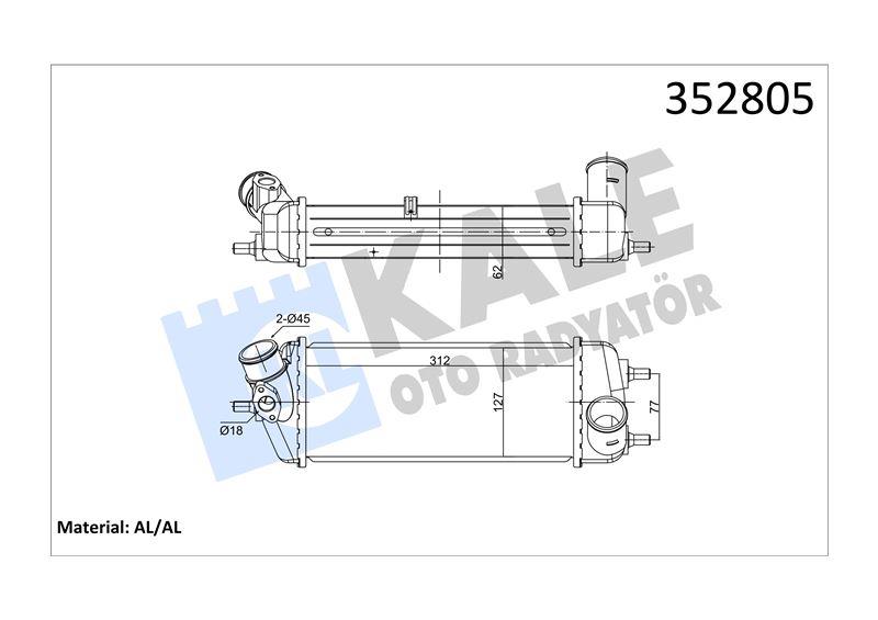 INTERCOOLER ACCENT III RIO II 1.5 CRDİ 05> 282702A401 282702A451 282712A401