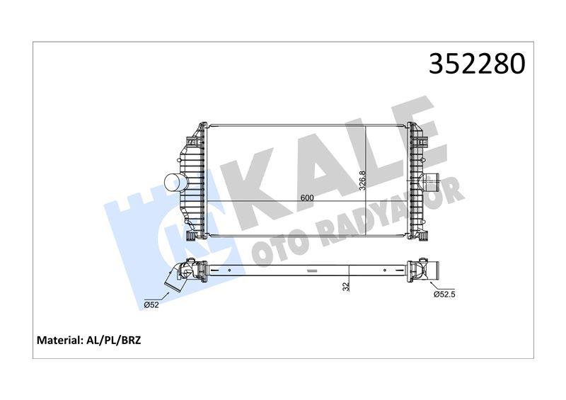 INTERCOOLER ESPACE III LAGUNA I 1.9 DCI 98> 7701045349 6025310508
