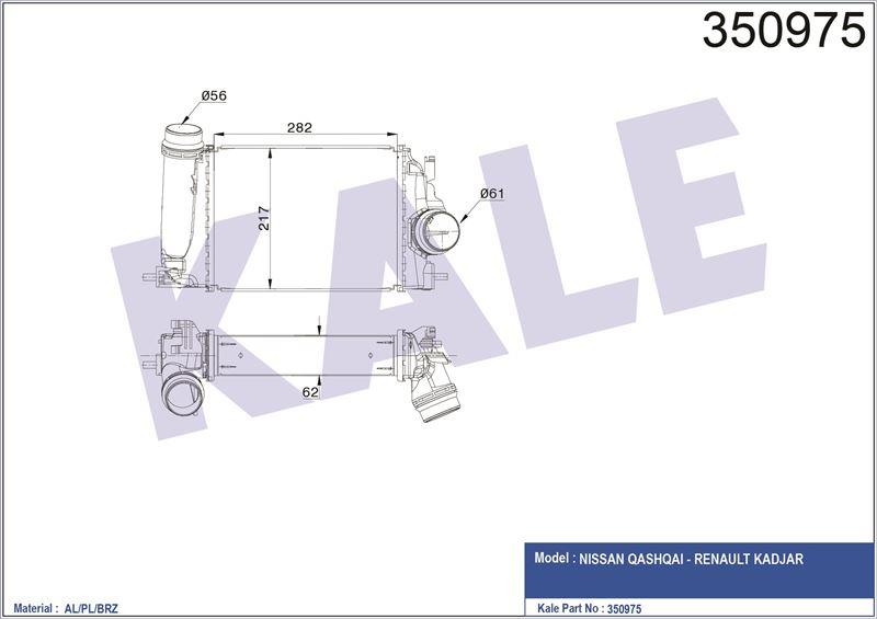 INTERCOOLER QASHQAI MEGANE IV