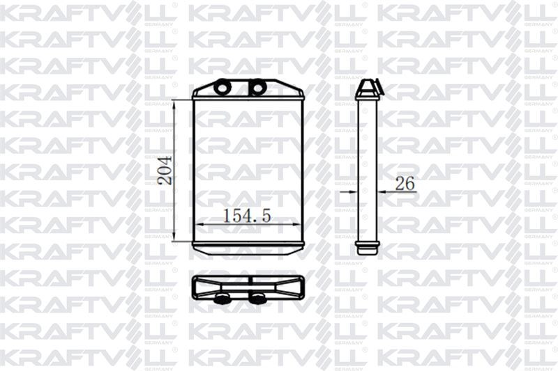 ISITICI RADYATOR NISSAN NV400, OPEL MOVANO B, RENAULT KANGOO, MERCEDES CITAN 415 12>