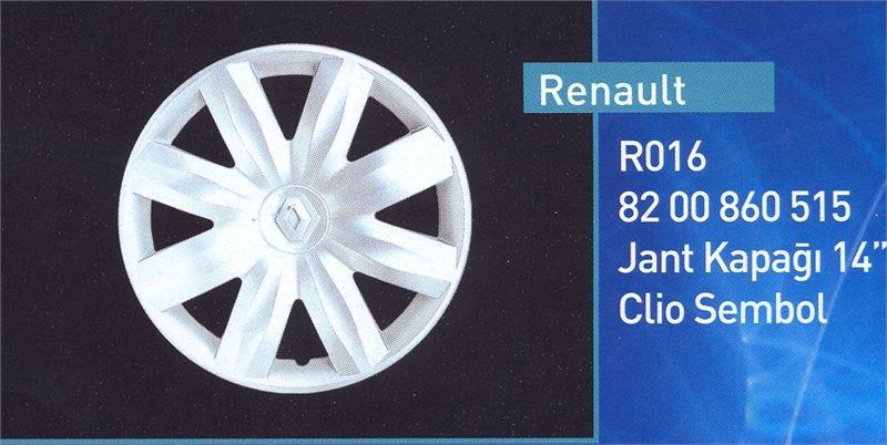 JANT KAPAĞI 14 JANT CLIO SYMBOL