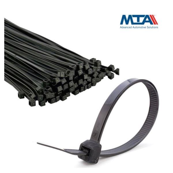 KABLO KEMERİ SİYAH MTA 360×4.8 MM 1 PAKET 100 ADET DİREKSİYON KÖRÜĞÜ VE AKS KÖRÜĞÜ İÇİN ÖZELLİKLE KULLANILAN KELEPÇE