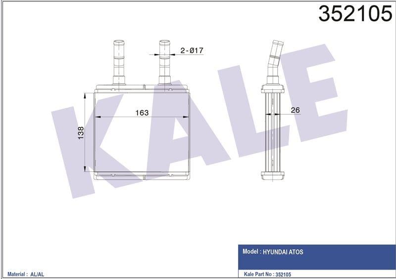 KALORİFER ATOS 1.0 12V 98> 97123000>