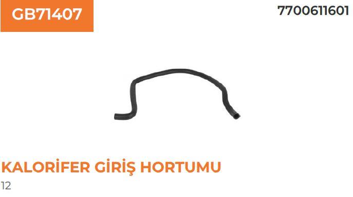 KALORİFER HORTUMU GIRIS R12