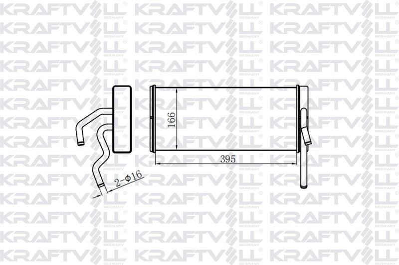 KALORIFER RADYATORU - FORD CARGO / 2530-2535 (AL / BRZ)