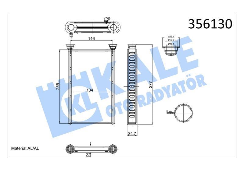 KALORİFER RADYATÖRÜ BMW 1 KALORİFER
