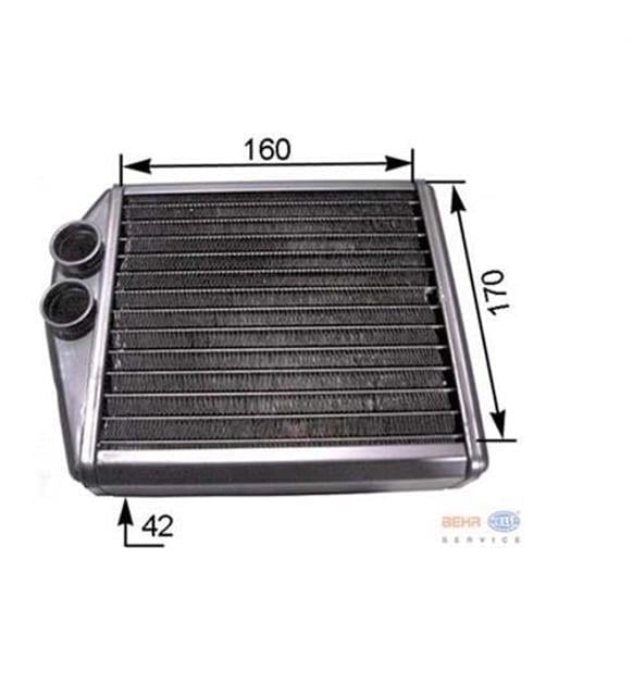 KALORİFER RADYATÖRÜ BRAZİNG CORSA C-TIGRA TWINTOP 1.2-1.4-1.8-1.3CDTI-1.7CDTI 00 160x165x32