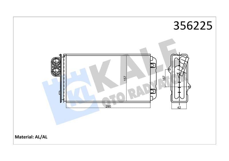 KALORİFER RADYATÖRÜ CITROEN XM - PEUGEOT 605 KALORİFER BORUSUZ