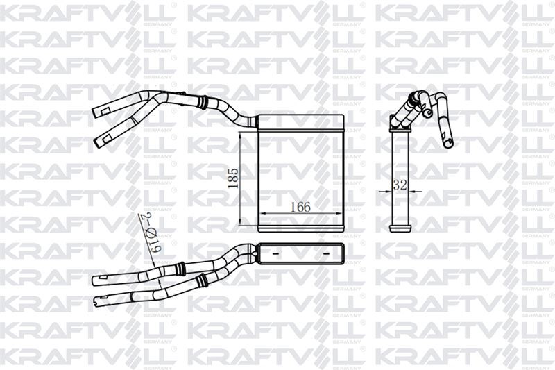 KALORIFER RADYATORU FOCUS II 03>11 FOCUS II C MAX 04>11 KUGA 08>12 MAZDA 3 06>09 MAZDA 5 05> VOLVO C