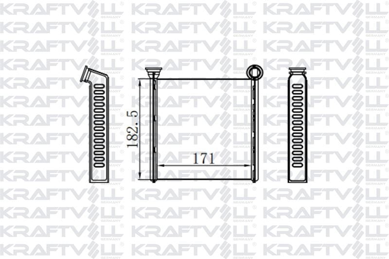 KALORIFER RADYATORU GOLF VII 13> ARTEON 17> PASSAT 15> TIGUAN 16> TOURAN 16> A3 13> Q2 17> ATECA 16>