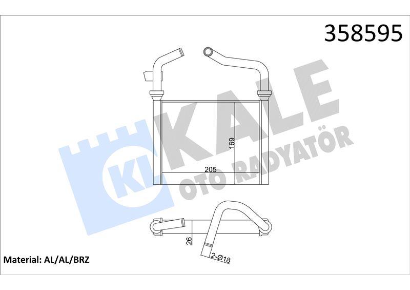 KALORİFER RADYATÖRÜ HONDA ACCORD