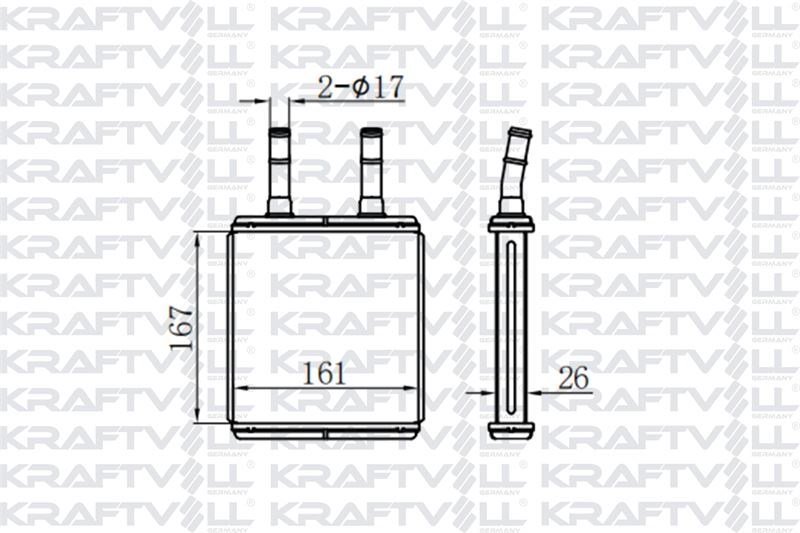 KALORIFER RADYATORU HYUNDAI ACCENT 1994-2005 (167X165X26)