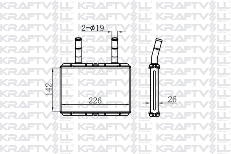 KALORIFER RADYATORU HYUNDAI H100 PICKUP 04-> KIA BONGO 04->