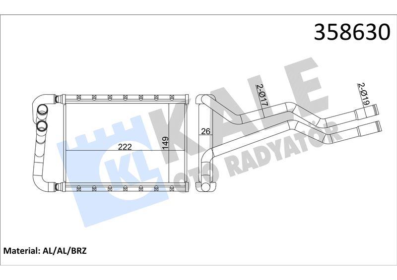 KALORİFER RADYATÖRÜ HYUNDAI SANTA FÉ II