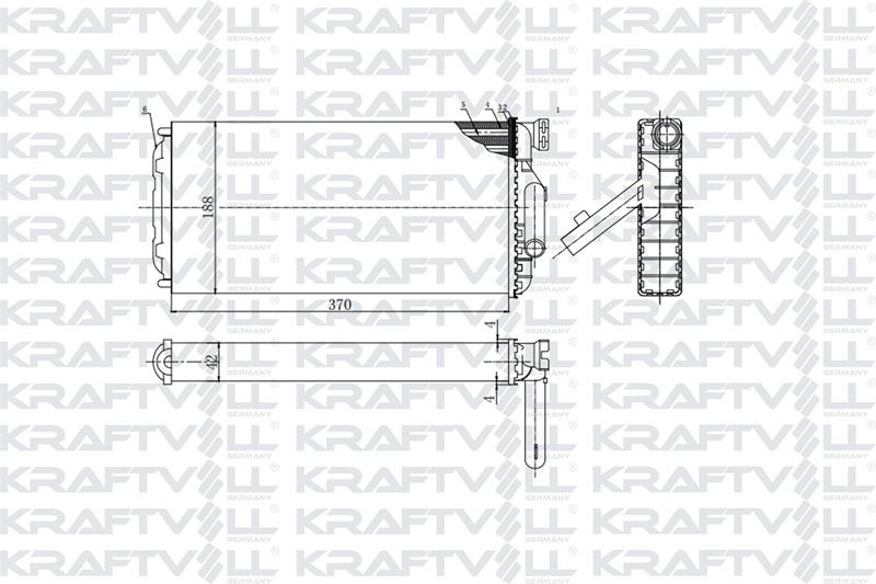 KALORIFER RADYATORU MERCEDES BENZ ATEGO 98> ATEGO 2 04> -AXOR 2 4140 04> OM457-OM904-OM906