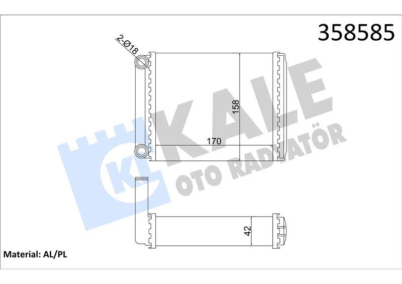 KALORİFER RADYATÖRÜ MERCEDES BENZ SPRINTER