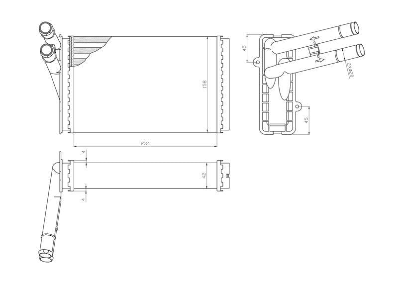 KALORİFER RADYATÖRÜ PASSAT A4 96>00