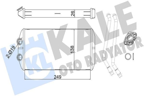 KALORİFER RADYATÖRÜ PEUGEOT 301 - CITROEN C-ELYSEE 1.2VTI 1.6HDI 12=> (APARATLI) (AT/MT) AC/NAC
