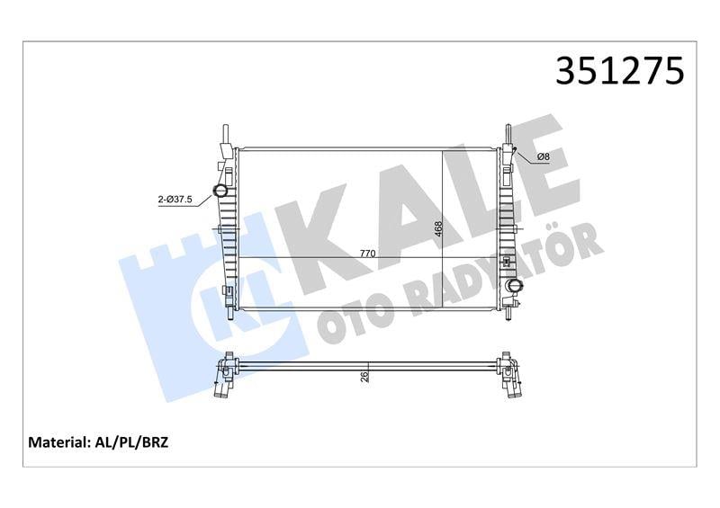 KALORİFER RADYATÖRÜ TRANSIT 3.2 TDCI 06>