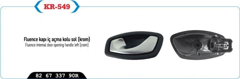 KAPI AÇMA KOLU IÇ SOL KROM MEGANE III HB